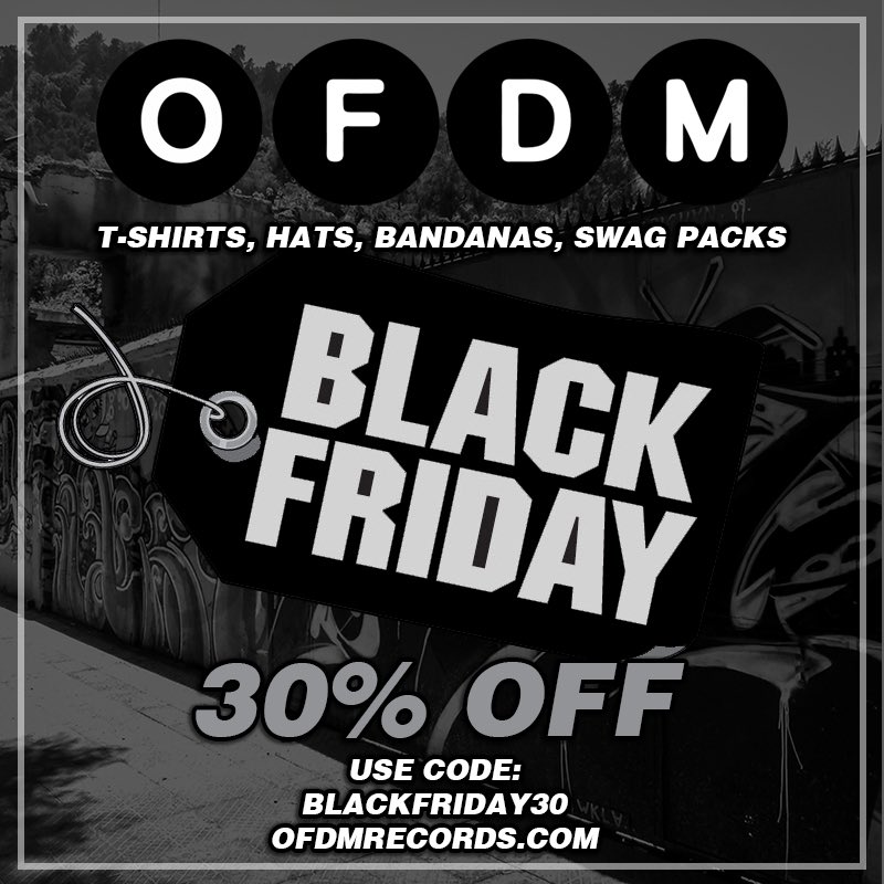 OFDMRecords's tweet image. We have just under 24 hours left on our Black Friday sale at ofdmrecords.com/store // Get 30% off using promo code: BLACKFRIDAY30 #BlackFriday #CyberMonday #OFDMRecords