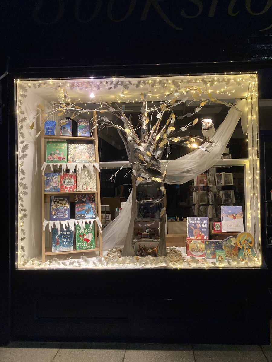 7OaksBookshop's tweet photo. Our Christmas window display is complete - woodland families have moved into their tree home and are busy reading mini books! If you’re in Sevenoaks do stop by to have a look up close and see all the detail✨ ✨#choosebookshops #independentbookshop #christmasmagic https://t.co/K1khlQgLEZ