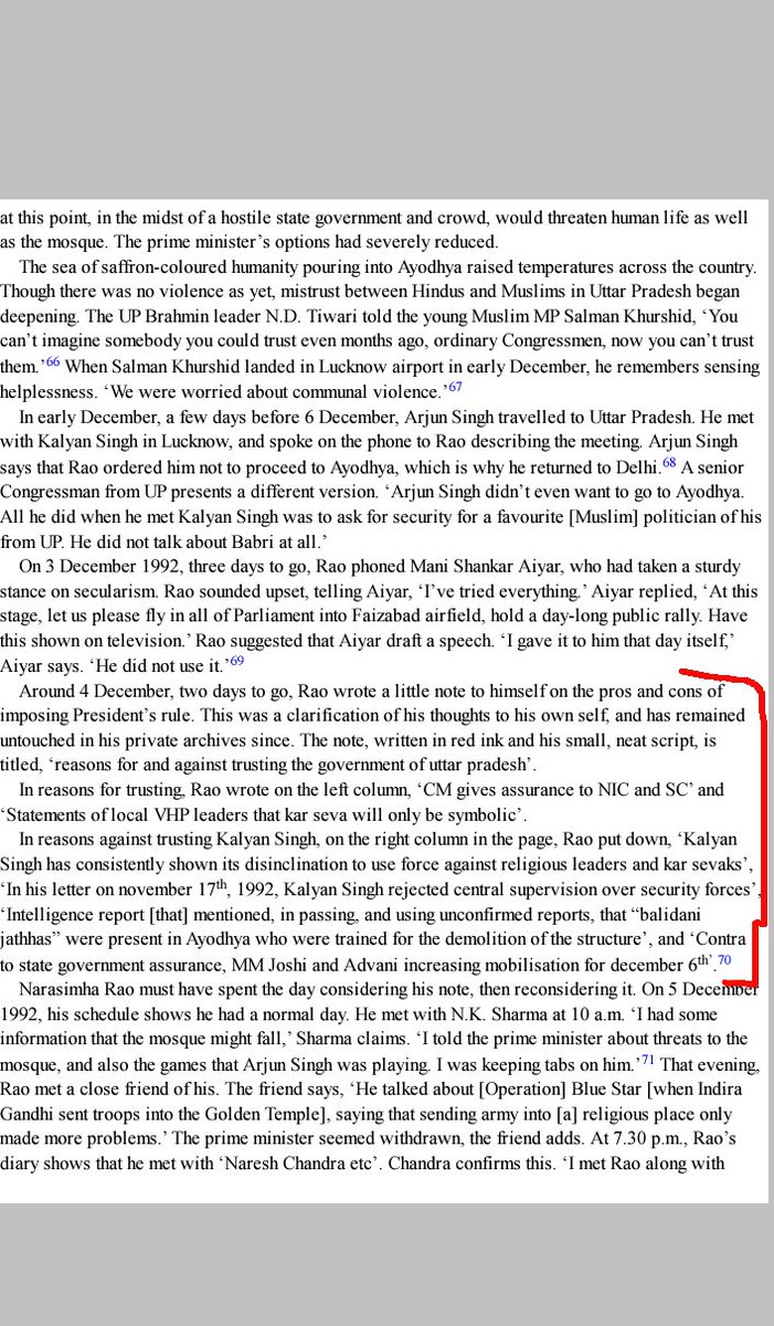 In fact, Rao couldn't even remove Mr Reddy from UP Governor post since he himself had bad relationship with then Indian President, Mr Shankar Dayal Sharma.Since he was legally checkmated & imposing President rule in UP would have toppled his govt, he decided not to do so. 12/n