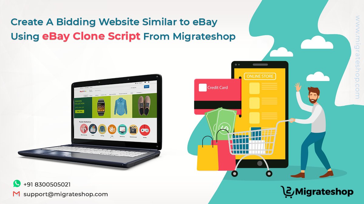 migrateshop's tweet image. Create A Bidding Website Similar to eBay Using eBay Clone Script From Migrateshop
More Details: bit.ly/2SXotcj
#eBay #ebayclone #ebayclonescript #auctionscript #ecommerce #B2C #marketplace #Trending #startup #Entrepreneurs #onlineauctionscript #buy2ebay
