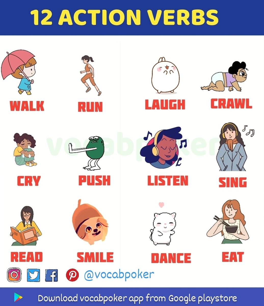 Vocabpoker 12 Action Verbs Vocabpoker English Verb Vocab Vocabulary Vocabpoker 12 Action Verbs Vocabpoker English Verb Vocab Vocabulary