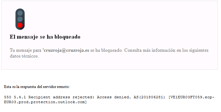 @elmuycastigado @CristoReySpain Nos cuenta un follower que le pidieron pasta por SMS para un plan Covid-19.
Preguntó por mail en qué consistía tal curioso plan especial.
No respondieron. Pasados unos días insiste.
La respuesta de los red cross ha sido bloquearle. Nos envía este pantallazao.