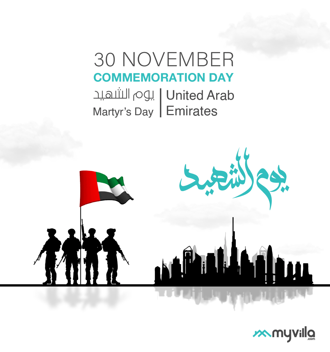 In honor of those who served and sacrificed their lives for their home country, MyVilla.com pays tribute.

#CommemorationDay #MartyrsDay #UAE
