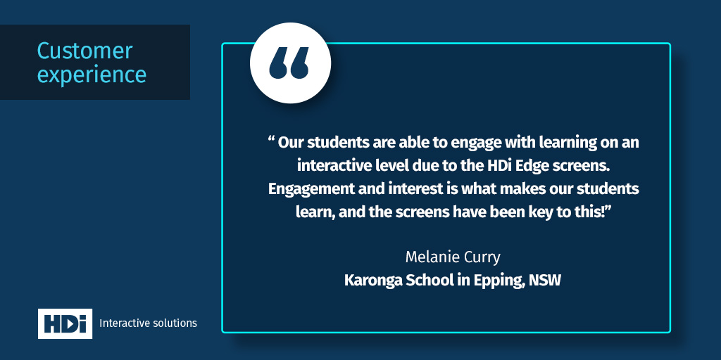 HDinteractive1's tweet image. Karonga School in Epping, NSW, has an inspiring technology focus throughout its approach to teaching and learning, and we are proud to be part of it.

#hdinteractive #interactivescreen #NSW #nsweducation #educatioaustralia #CustomerExperience