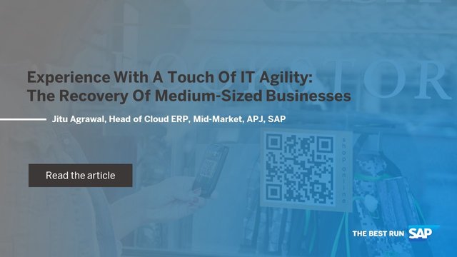 GodigitalSap's tweet image. IT leaders have a tremendous opportunity to prepare their #midsizedcompanies for a sustainable recovery. Jitu Agrawal, Head of Cloud ERP, Mid-Market, APJ SAP shares how. bit.ly/39qxyTj