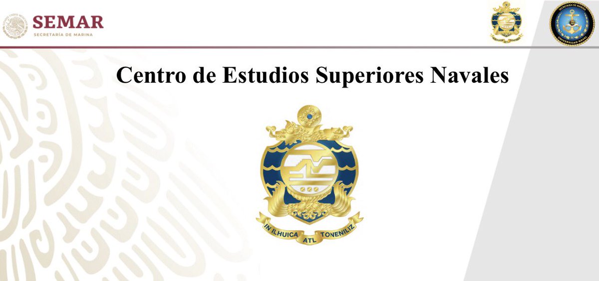 IvanStudio's tweet image. Todo listo para arrancar la semana.
Un honor tomar, por segunda ocasión, un diplomado en el Centro de Estudios Superiores Navales, #CESNAV de la @SEMAR_mx #ArmadaDeMéxico, Aprovecharemos al máximo las cátedras sobre #PoderNaval y #PoderMarítimo. 
#UniversidadNaval 📖 ⚓️ 🌊 🇲🇽