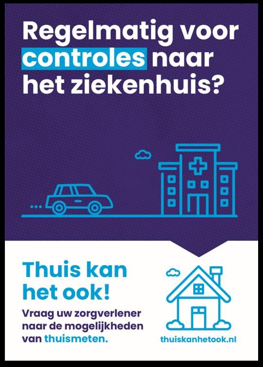Regelmatig voor controles naar het ziekenhuis? Thuis kan het ook. Vraag je zorgverlener naar de mogelijkheden van thuismeten. Kijk op thuiskanhetook.nl voor meer informatie.
 #cardiologie #NVVC #vliegwiel