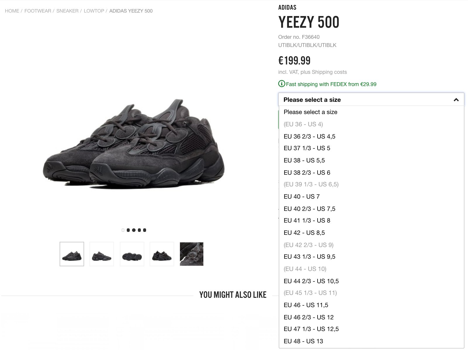 SOLELINKS on X Ad Dropped via BSTN adidas Yeezy 500 Utility Black https t xN5ZvDzUa1 https t voPj386y08 X