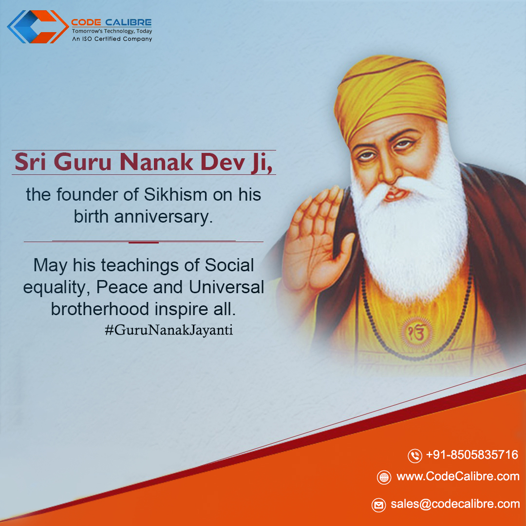 codecalibre1's tweet photo. Happy Guru Nanak Jayanti!!!
May the teachings of Guru Nanak Dev Ji always enlighten your mind, body, and soul with positivity.
#HappyGurunanakJayanti #GurunanakJayanti #GurunanakDevJi #Gurunanak #Gurudwara #DarbarSahib #InstaDaily #TheUltimateChoice #CodeCalibre https://t.co/jMDWgGWleC