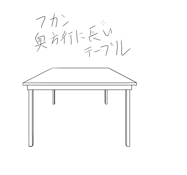 9～11
10で初のリテイクを食らう。
厳密に言うとこのフカンテーブル、2点透視になりそうな配置ですよ。消失点真ん中付近でよろしく!
とのことで再度描いてクリア。
11はあえて学校机にした。作画細かくて後悔した。 