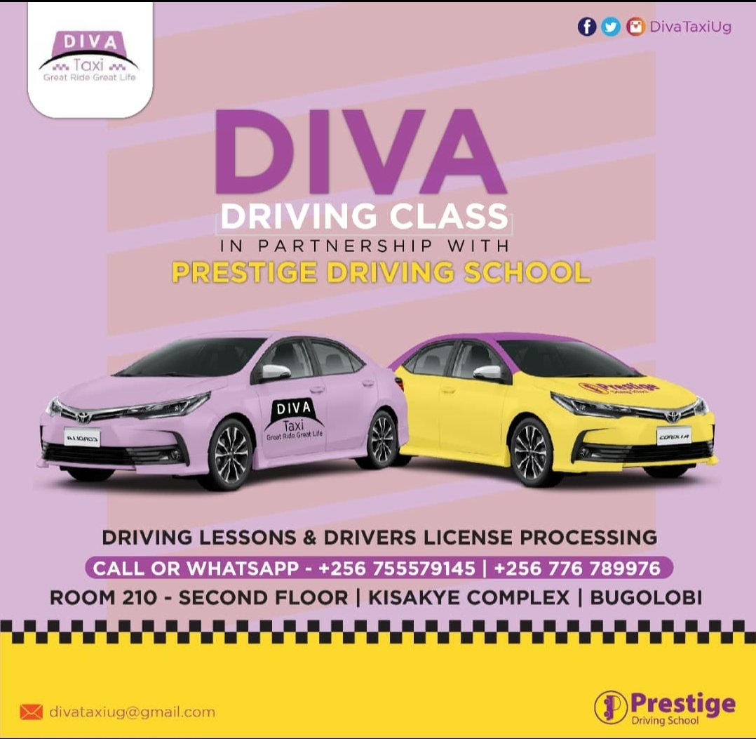 Hello, New week‼️‼️
As we say goodbye to November, ladies did you know there are driving Classes on going specifically for your Gender 
#kwataDiva Taxi