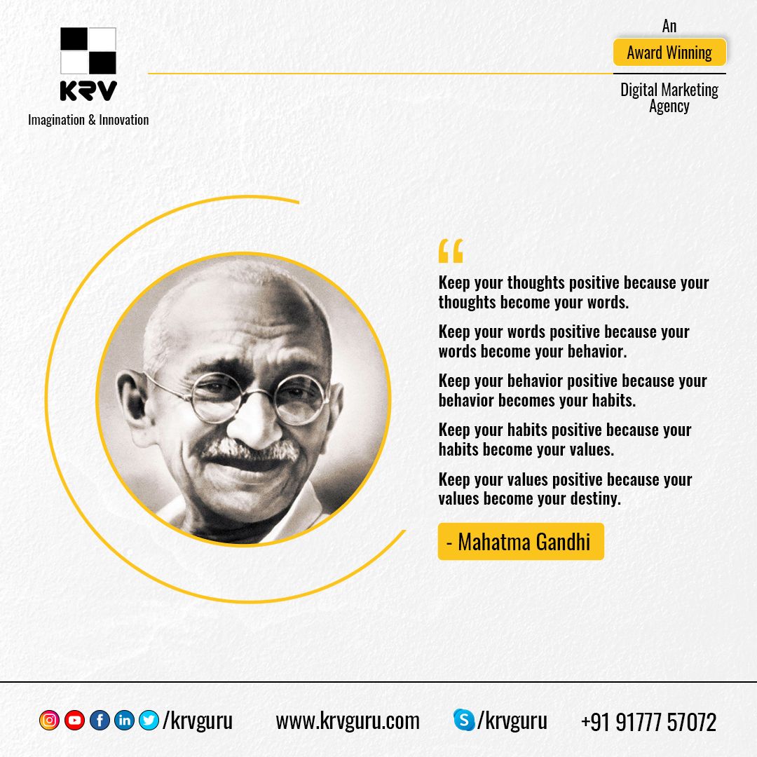 pimsquare's tweet photo. Let's start this #monday with the  #motivational #quote from #MahatmaGandhi . Let us follow his words so as to lead our life #happy. 
#MotivationalQuotes #mondaymotivation #monday #mondaythoughts #mondaymorning #mondayvibes #inspiration #inspirationalquotes #inspire https://t.co/hRY6CyCJRH