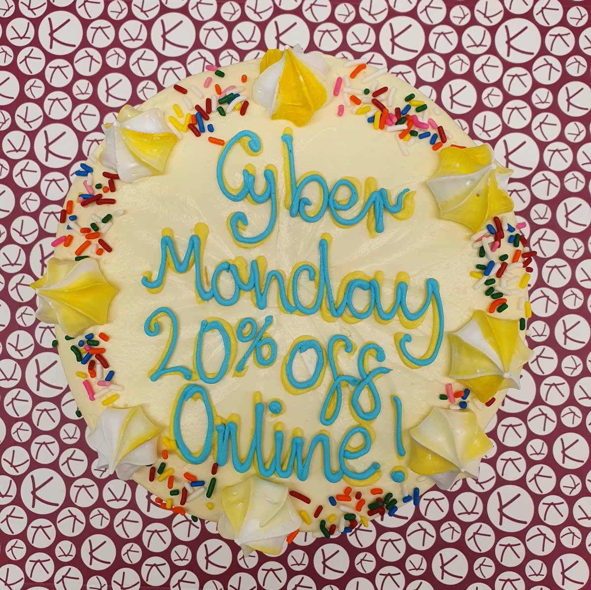 konditorcakes's tweet photo. OFFER EXTENDED! 🎉 Get 20% off EVERYTHING online on orders over £30! Use the code EVERYTHING in the basket or checkout! Offer ends Monday 30th November at 11:59pm! 🍰🎁 #joythroughcake #konditorcakes #cybermonday #mondaydeal #discounts https://t.co/tkBA9oPTWT