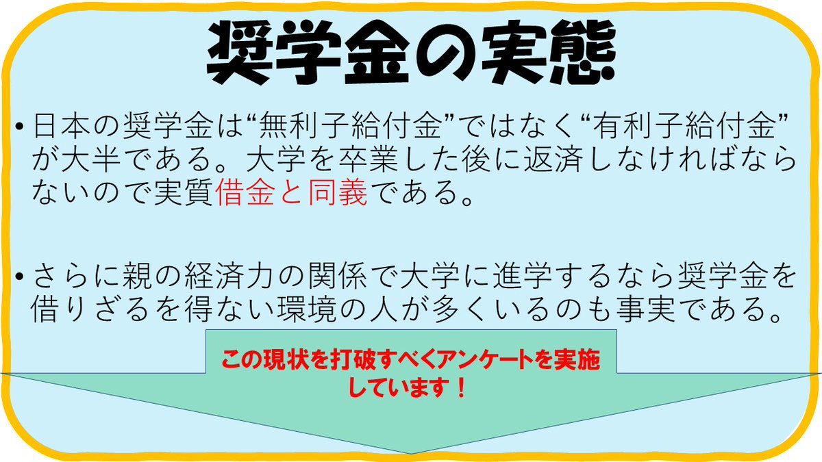 東京電機大学 生協学生委員会 東京千住キャンパス 奨学金等についてのアンケート協力 こんにちは 生協学生委員会です 現在 全国大学生活協同組合連合会が奨学金問題についてのアンケートを行っています 回答期限は本日までです 数分で終わる 東京電機大学 生協学生委員会 東京千住キャンパス 奨学金等についてのアンケート協力 こんにちは 生協学生委員会です 現在 全国大学生活協同組合連合会が奨学金問題についてのアンケートを行っています 回答期限は本日までです 数分で終わる