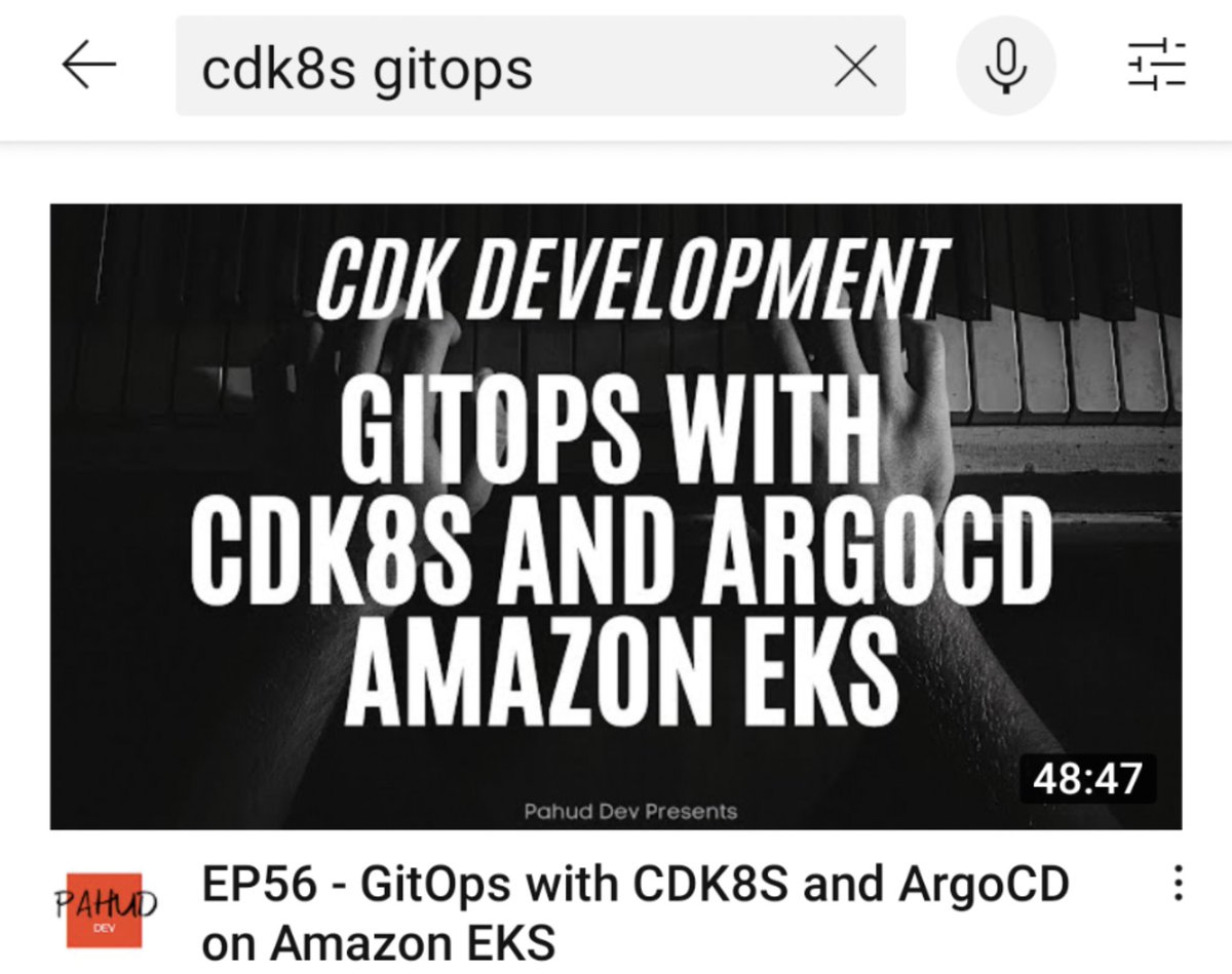 pahudnet's tweet image. 用Python或TS描述你的k8s應用並且進一步封裝與抽象你的應用成class, 於是創建k8s應用只需要幾行Python或TS即可，synth生成YAML讓你PR提交merge之後ArgoCD幫你同步到EKS cluster, 這是目前唯一一部教你 #cdk8s 結合 ArgoCD在EKS上做GitOps的中文影片，來看看全程完整的示範。

youtu.be/aL1Gn3I5ir8