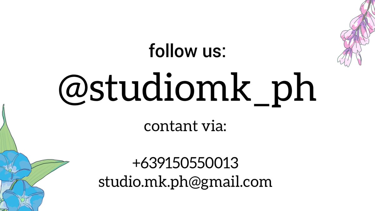 studiomk_ph's tweet photo. We also have an instagram and Facebook account. If you want to avail our services, please contact us via DM or: 👇👇👇👇👇👇 https://t.co/IsbIhr1SW8
