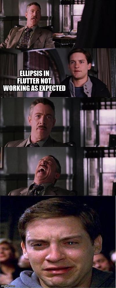 overflow_meme's tweet image. Ellipsis in flutter not working as Expected stackoverflow.com/questions/6506… #flutter #flutterwidget
