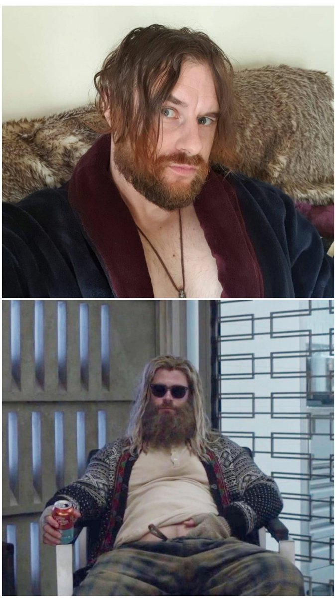 ChrisMason316's tweet photo. Feeling that aesthetic.
#2020 #selfie #me #longhairdontcare #longhair #beard #viking #aesthetic #photo #chrishemsworth #thor #mcu #avengersendgame #biglabowski #kingofthenorthcosplays https://t.co/HD8aMeK0LI