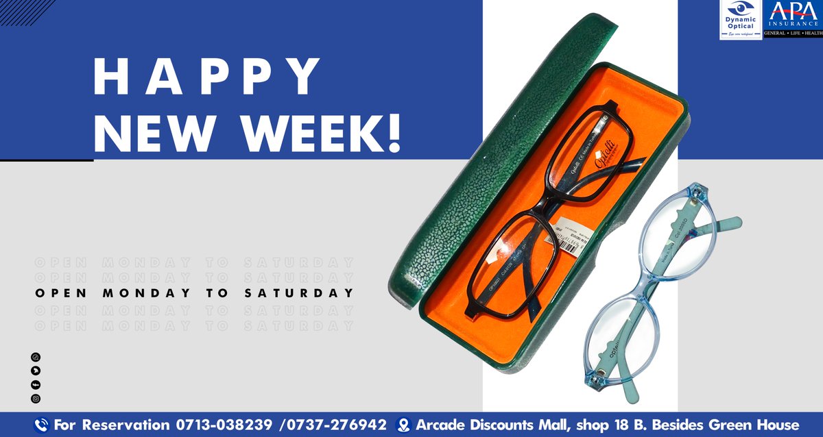 Dynamic_Optical's tweet image. Guess who I bumped into on the way to get my glasses fixed?
Everyone. 

Dynamic Optical wishes a happy new week to you and your families good people. Stay safe &amp;amp; take care of your eyes. Contact us on 0737276942 or visit Arcade Discounts Mall, Shop 18B besides Green House.