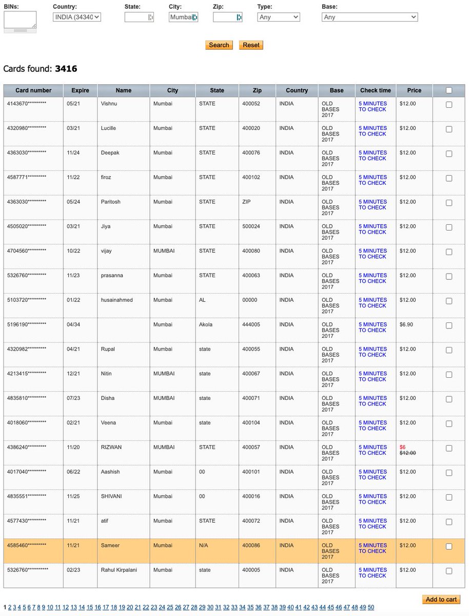 Yash Kadakia On Twitter Buying Credit Cards On Dark Web Deep Web Forums For Anyone That Is Not Familiar With How Easily And Openly Credit Card Details Are Sold On Dark