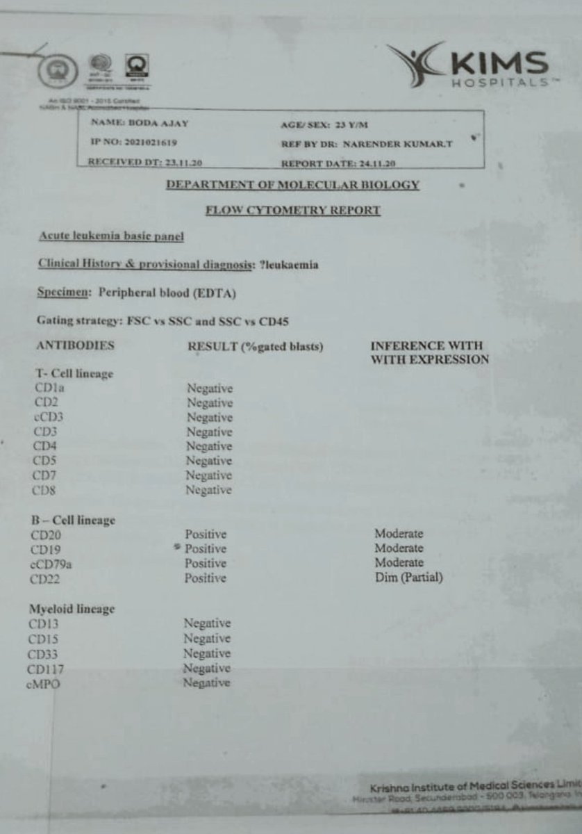 Srikant71297687's tweet photo. My friend named B Ajay Is Suffering with Lymphoblastic Leukaemia CANCER .He have been admitted in KIMS Hospital Begumpet, The Treatment Needs About 20 lakhs Please Help Us To Get Him Cured Contact No. 8985639188.
#PLEASEHELPFORAJAY
@SonuSood @KTRTRS https://t.co/mTzUpLLHio