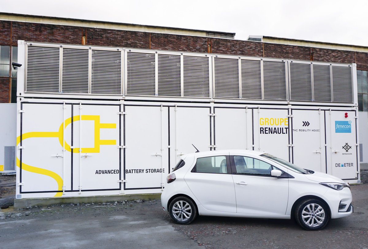 RenaultGroupDE's tweet photo. 7⃣0⃣ MWh Gesamt-Speicherkapazität soll das @GroupeRenaultEV Projekt #AdvancedBatteryStorage zukünftig zur Verfügung stellen – und zählt damit zu einem der größten stationären #Energiespeichersysteme mit #Elektroauto-Batterien🔋in Europa. Mehr 👉 https://t.co/s27ERWWPMJ https://t.co/rsJpmOq86t
