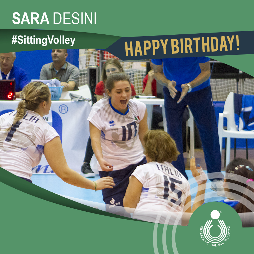 Federvolley's tweet photo. #CompleanniAzzurri 🎂
Nel 2019 con la maglia de #LaNazionale 🇮🇹👕di #SittingVolley ha conquistato la 🥈ai Campionati Europei di #Budapest👏
Tanti tanti #Auguri a Sara #Desini 🎁🎉
LA SCHEDA ▶️ https://t.co/fRbJNLE9iz
#30novembre #HappyBday
@CIPnotizie @ParaVolleyEU @ParaVolley https://t.co/AVE2NsR8Oj