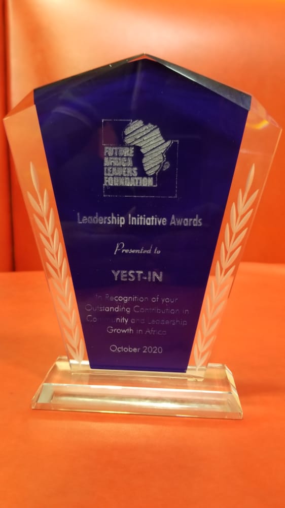 YestInitiative's tweet photo. YEST-IN participated in  @LIA-2020 organized by the @futureafricaleadersfoundation for recognition of service to in our community. #YEST-IN received an award among other social change ventures with over 2000+ youths present @SDGgoals. https://t.co/tPMdOkkgMo