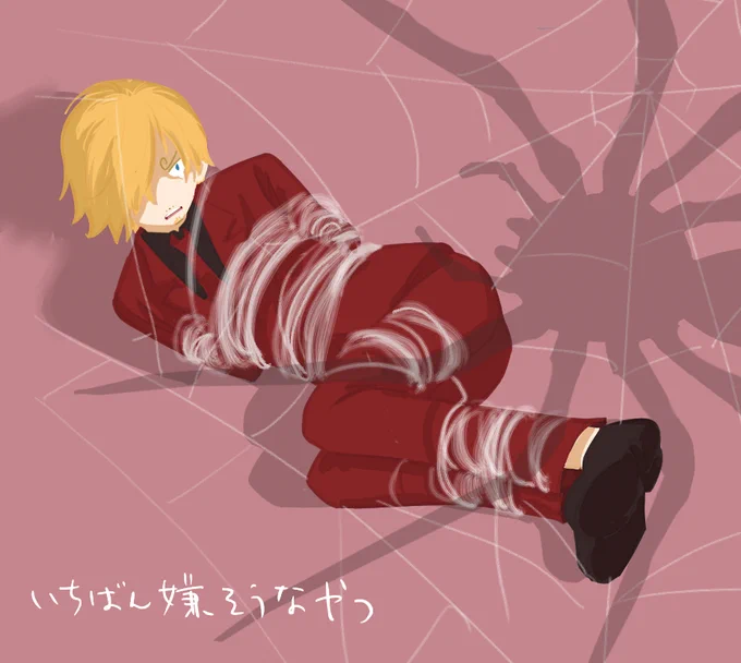 ゆうべじゃんぷ読んで無言でこれ描いてから3時に寝た 