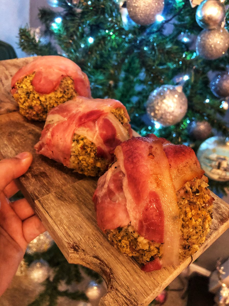 Pigs in blankets Christmas stuffing balls😍🤤 recipe inspo from <a href="/bbcgoodfood/">Good Food</a> check it out on my latest post instagram.com/glutenfreedani… #glutenfree