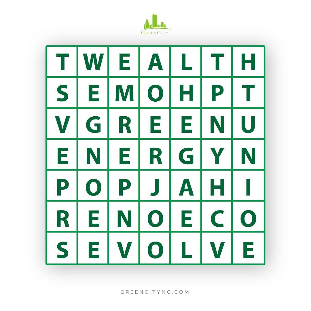 Starting off the week with a quick puzzle, which word did you spot first?

Let's go!!!👇🏾👇🏾

#Greencity #GreencityEstate #Buyahome #Renovations #Realestateliving #AbujaTwitterCommunity #Nigeria