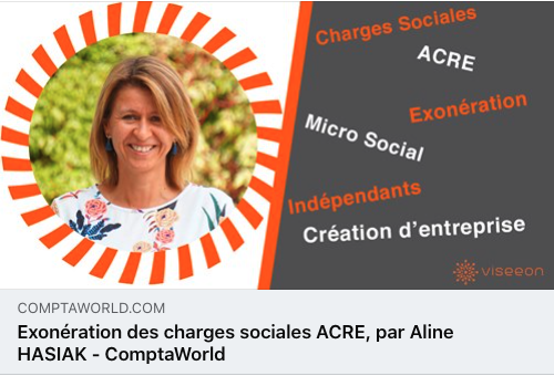 ComptaWorld's tweet photo. Exonération des charges sociales ACRE, par Aline HASIAK https://t.co/8KfiMu4FhE via @ComptaWorld @AlineViseeon @JoelViseeon
#viseeon #comptaworld #articles #expertcomptable #chargessociales #ACRE #microsocial #entreprise #indépendants https://t.co/0zfj9DGVNM
