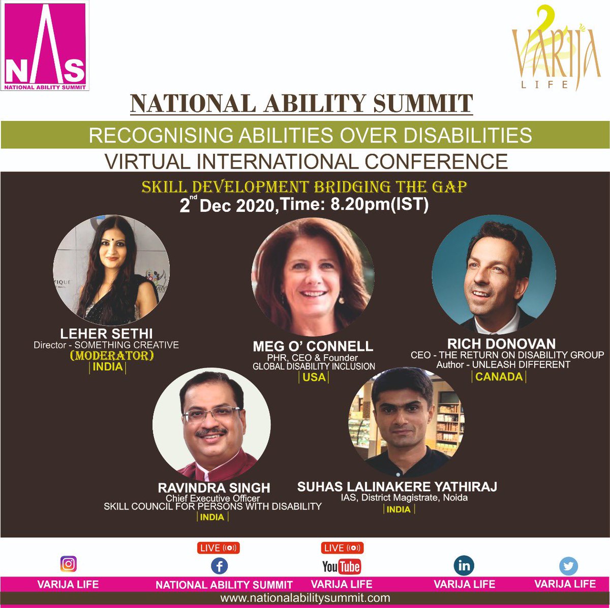 Possessing the right skills for the market is the key to employment. But what are these right skills and how to acquire them?Let’s hear it from our panelists"Skill Development - Bridging the Gap"National Ability Summit-Register
https://t.co/slZLqZQNm4 https://t.co/PXGB9JrPqq