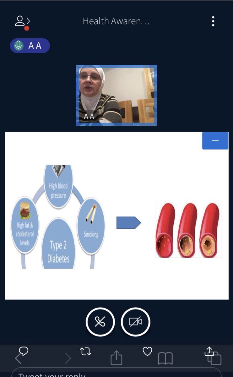 Our third virtual BAME health promotion workshop for the Turkish Community in Southampton with the help of a member of the community to translate . Raising awareness of type 2 Diabetes , cardiovascular disease and cancer in BAME communities .