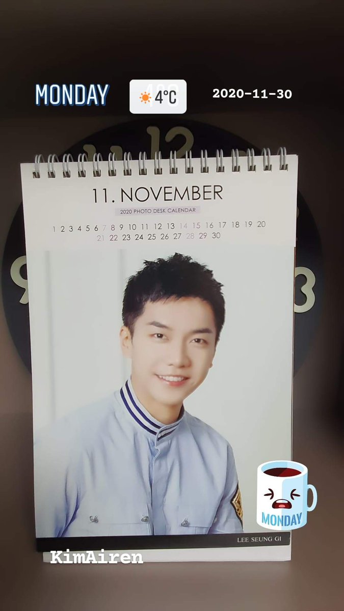 AlecxKim's tweet photo. Today is the last day of November 
May this pandemic ends very soon 🙏🙏🙏
Stay safe 💪and Goodnight to all. 😴🥰
#LeeSeungGi 
#이승기 https://t.co/XjzyMp4WoO