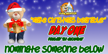TeddyMountainUK's tweet photo. "MAKE CHRISTMAS BEARABLE CAMPAIGN!"
Nominate a friend for a Bear Award below - winner will be announced on our facebook live each day
#tmmcb2020 #makechristmasbearable #teddymountainxmas https://t.co/i8xOb6T0r2