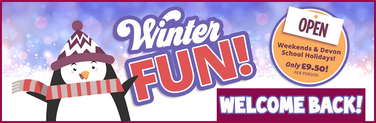 We are happy to announce will be re-opening on Sat 5th Dec for Winter Fun Weekends and Devon school holidays!

Our £9.50pp Winter Fun Day Entry tickets are now available to book online.  

Welcome back! 
#woodlandsfamilythemepark #winterfun woodlandspark.com