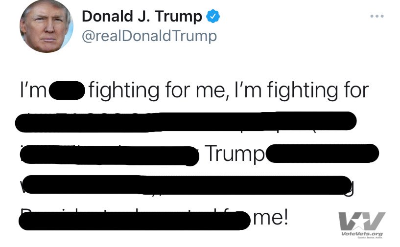 votevets's tweet photo. Made it more honest.
#TrumpYouLost #StopBeingSoPathetic
#RedactedTrump https://t.co/1fhFL5ZJug