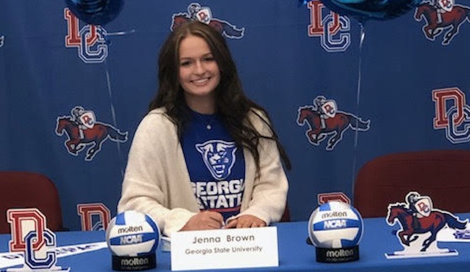 Congratulations to Dundee-Crown High School's Jenna Brown who has committed to the volleyball team at Georgia State University!