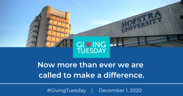 HofstraU's tweet photo. #GivingTuesday is TOMORROW (12/1)! Don't forget to support Hofstra by visiting https://t.co/rSu61PBXA4. #HofstraStrong https://t.co/qCIRTaiBu1