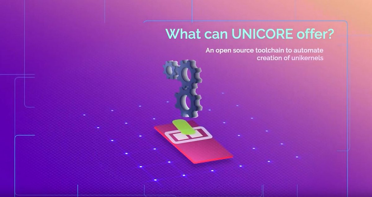 unicore_project's tweet image. Want to learn more about #unikernels and #toolchains? Look at our @unicore_project!👉 bit.ly/35ExMla

@EU_H2020 #EUproject