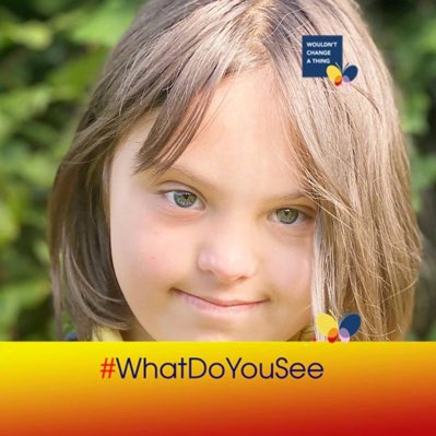 . #NewProfilePic
#WhatDoYouSee 
#OurTruth
#WouldntChangeAThing 
#DownSyndrome