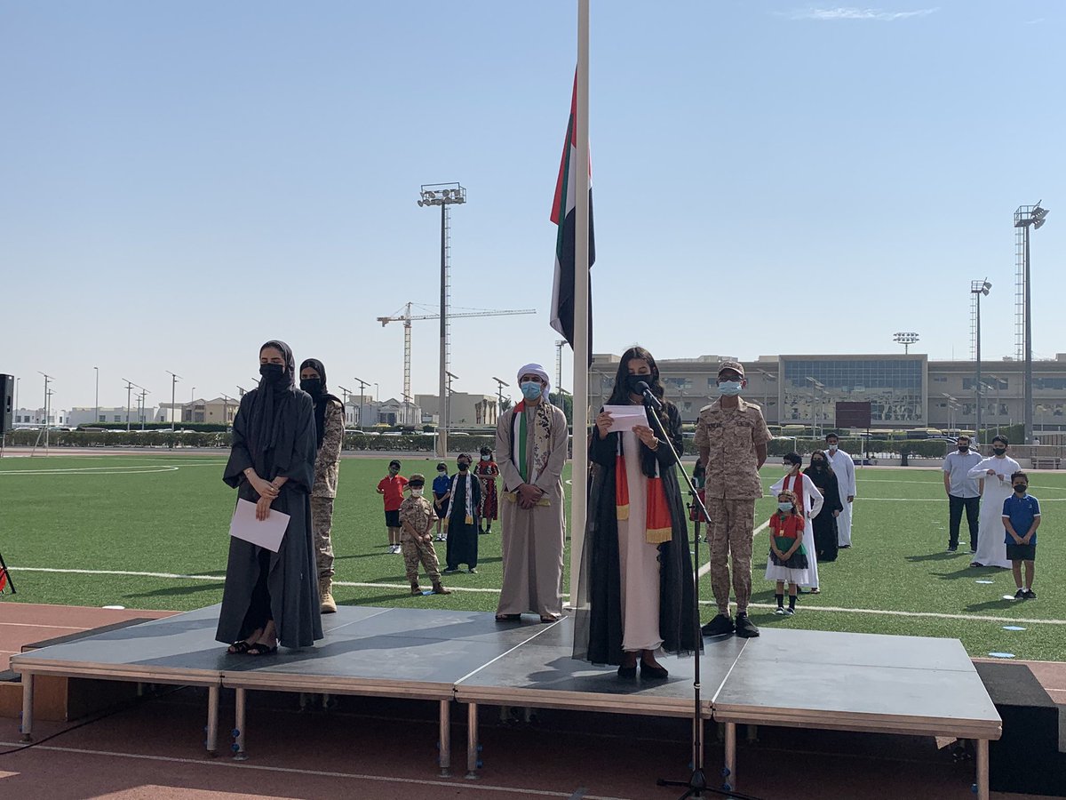 nohabish's tweet photo. A wonderful week of honouring the martyrs of this wonderful nation & celebrating its accomplishments ❤️ Thank Goodness for #VirtualAssemblies &. #LiveStreaming. Happy 49th birthday🇦🇪. #UAENationalDay49 #uaemartyrsday #LeopardPride #Community #YearofTolerance #InThisTogetherDubai https://t.co/AX5BRtIamE