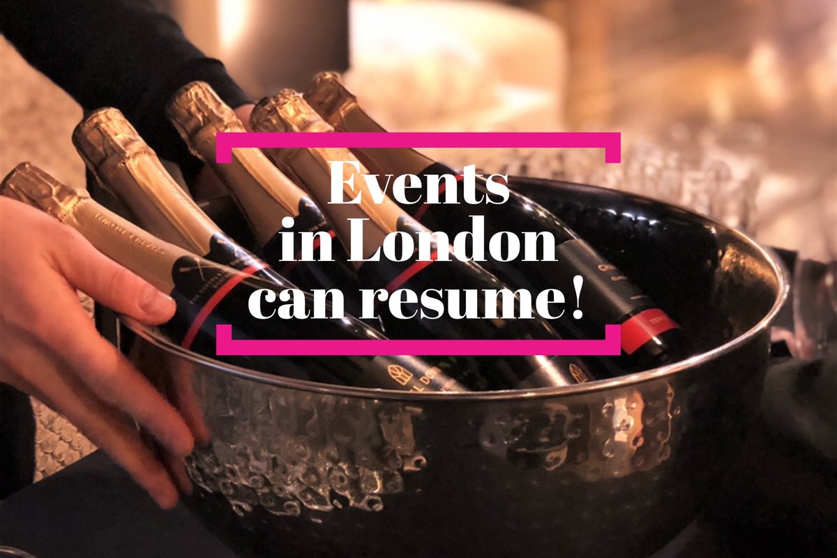 Following the latest government announcement, we're pleased that London will be moving into Tier 2, meaning events can resume. We're confident that our listed venues will have implemented all necessary safety precautions and will take care of you! 🥂