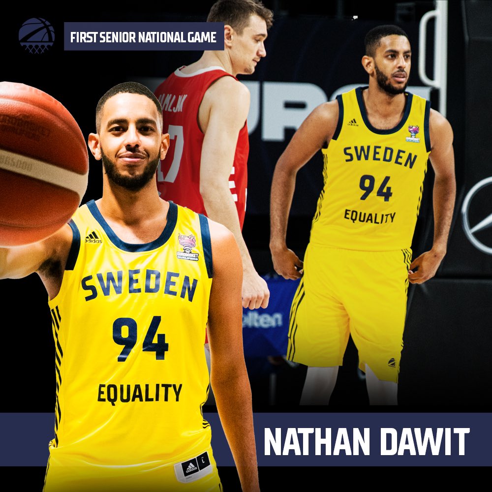 Congratulations to <a href="/NathanDawitS/">Nathan Dawit</a>, who played his first Senior National Game yesterday - and got his first points also! 🇸🇪👏

#SwedenBasketball #DareToBelieve