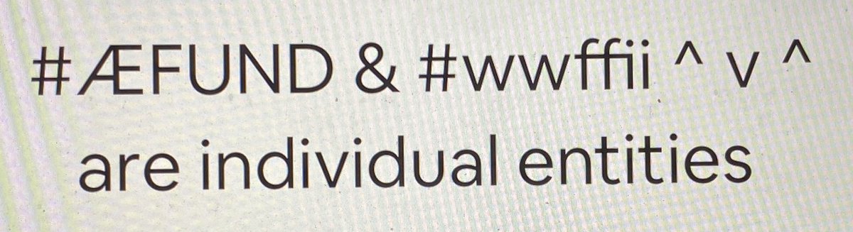 WWFFIIorg's tweet image. Dear @Facebook / @fb_engineering / @fbplatform … please make our #ÆFUND page as well as the #wwffii ^ v ^ @WWFFIIorg page, separate individual pages again … like the @Project_IJ page is also separated from the @jwwijers page … please 🙏🏻 … it is important for their development