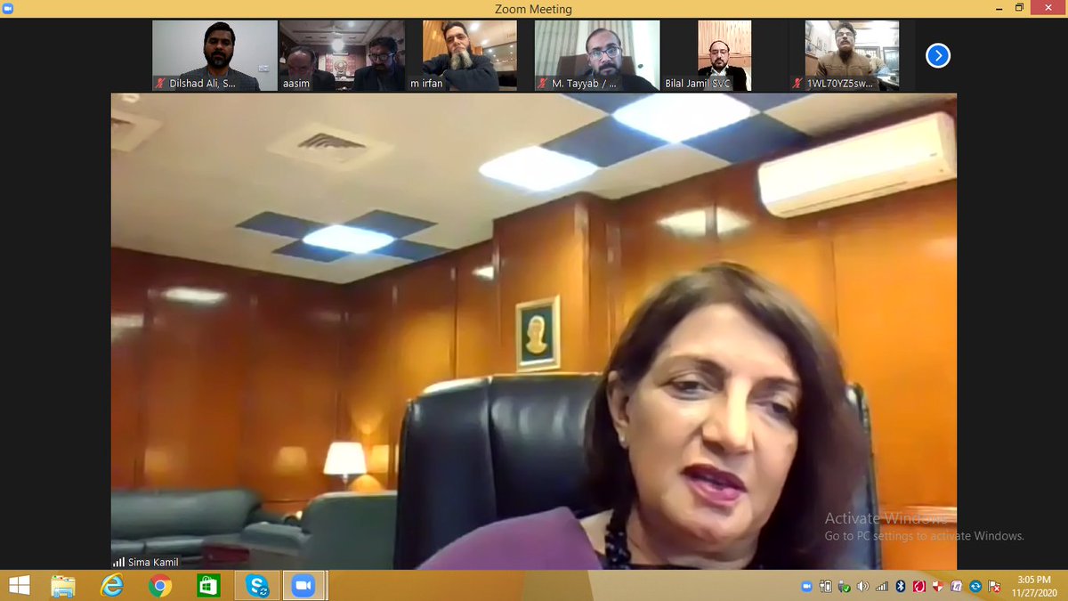 apbumaofficial's tweet photo. #APBUMA held a zoom meeting on 27-11-20 with MS. Sima Kamil Deputy Governor #SBP to discuss various pertaining issues and policy measures taken by the #SBP in support of business & industry specially for #SME sector. https://t.co/rwnTJxdKtu