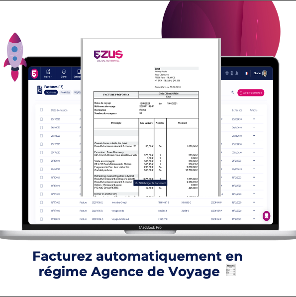 Ezus_Software's tweet photo. New feature #invoicing &amp; many other surprises are waiting for you on your Travel Software 🔥 https://t.co/lYLhWe7E8A