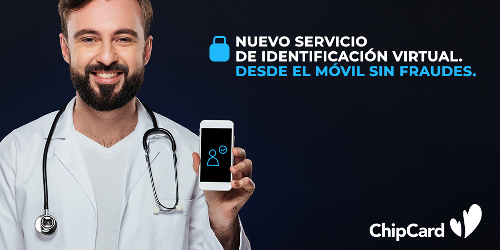 ChipCardSalud's tweet image. ¿Eres profesional médico y realizas consultas no presenciales: video-consulta, chat y teléfono? 
#ChipCard ha creado un nuevo procedimiento de #IdentificaciónVirtual. Un servicio a vuestra disposición de la mano de las entidades aseguradoras de salud que evita cualquier fraude.