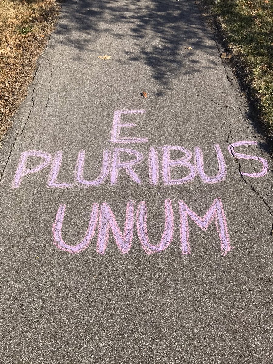 PegsPantry's tweet photo. @JoeBiden @KamalaHarris @SpeakerPelosi @SenSchumer Thank you and may God bless both of you as you work to bring The United States of America back to a mentality of “We the people in order to form a more perfect union...”
Below is my sidewalk chalk effort to spread peace: https://t.co/XmrFTJ5Qie